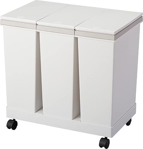 アスベル 資源ゴミ横型3分別ワゴン 60L (ゴミ箱(ごみ箱)) 価格比較